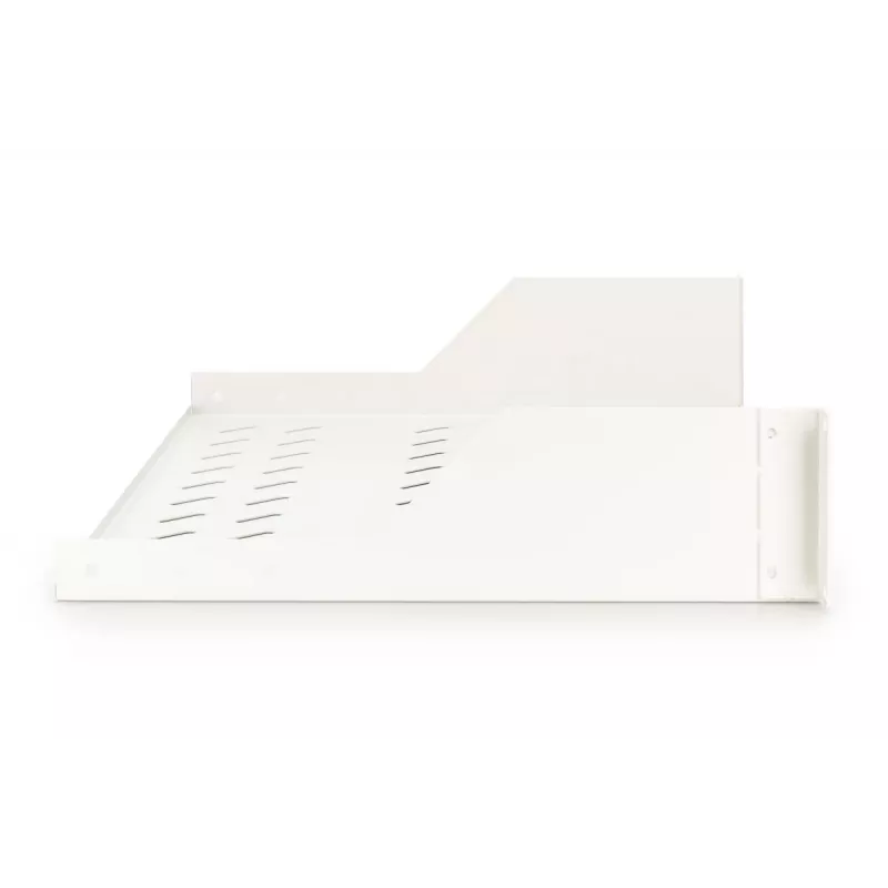 DIGITUS 2U fiksuota lentyna su ventiliacija, pilka (RAL 7035), iki 25 kg, 85x483x350 mm