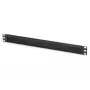 DIGITUS 1U kabelių šepečių valdymo panelė 44x483x11 mm, šepečio dydis 27x423 mm, juoda (RAL 9005)