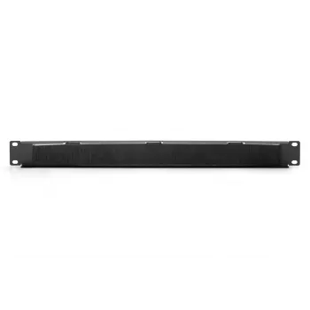 DIGITUS 1U kabelių šepečių valdymo panelė 44x483x11 mm, šepečio dydis 27x423 mm, juoda (RAL 9005)