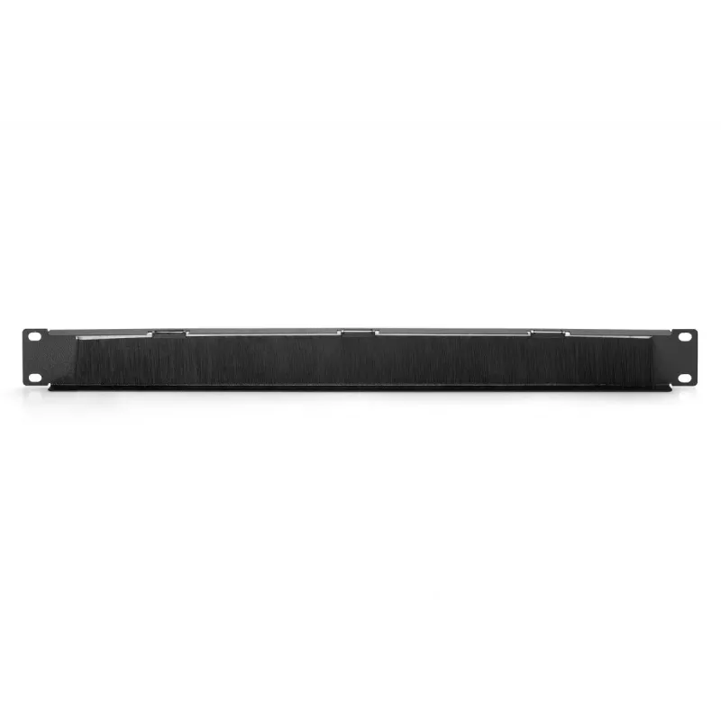 DIGITUS 1U kabelių šepečių valdymo panelė 44x483x11 mm, šepečio dydis 27x423 mm, juoda (RAL 9005)