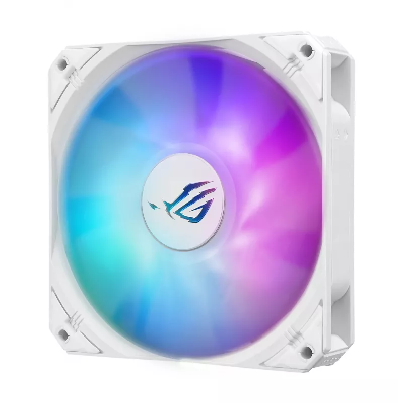 ASUS ROG Strix LC III 360 ARGB White Edition procesoriaus skysčio aušintuvas, 360 mm, baltas