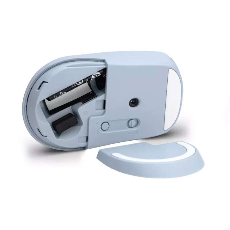 HP 400 Quiet Blue belaidė pelė, ambidekstrinė, RF belaidis + Bluetooth, 6000 DPI, mėlyna