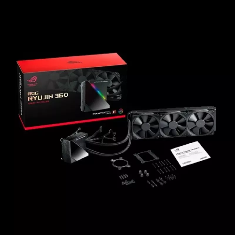ASUS ROG RYUJIN 360 skysčio aušintuvas procesoriui, 12 cm, juodas