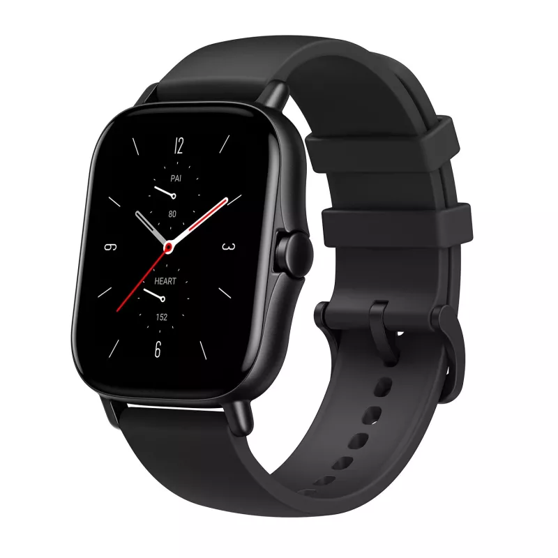 Amazfit GTS 2 4.19 cm (1.65 colio) AMOLED 43 mm Skaitmeninis 348 x 442 pikseliai Liečiamas ekranas Juodas Wi-Fi GPS