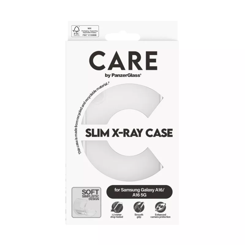Dėklas PanzerGlass CARE Fashionable Case Transparent X-Ray Soft Basic Samsung A15 A15 5G