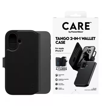 PanzerGlass CARE™ by ® Tango 2-in-1 dėklas su pinigine ir MagSafe iPhone 17