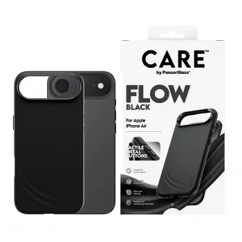 Apsauginis dėklas PanzerGlass CARE™ Flow Case juodas su MagSafe, skirtas iPhone Air