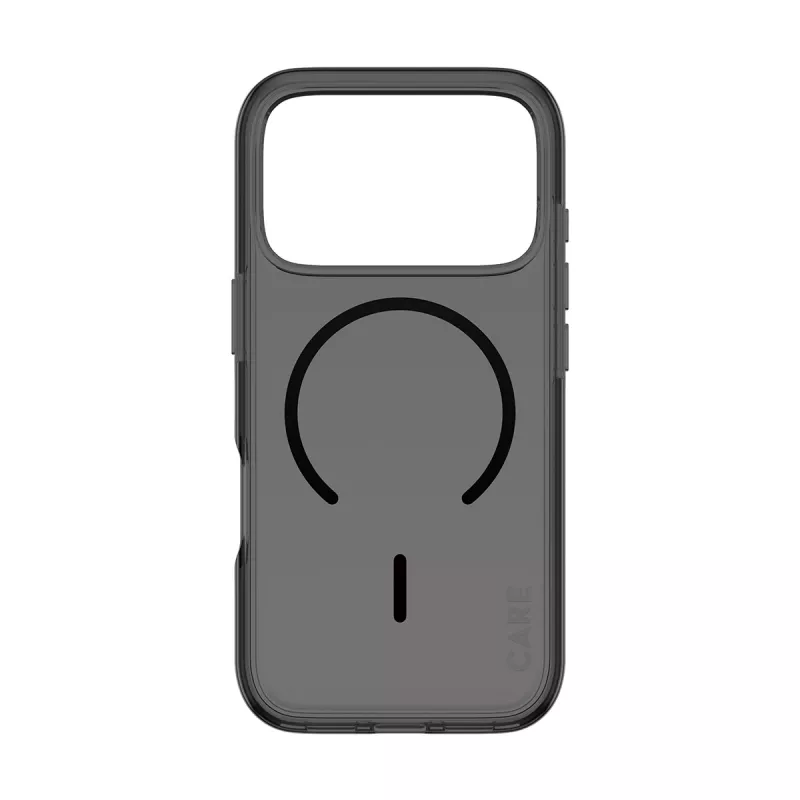 Apsauginis dėklas PanzerGlass CARE™ Urban Explorer Smokey Black MagSafe, skirtas iPhone 17 Pro (TPU, juoda)