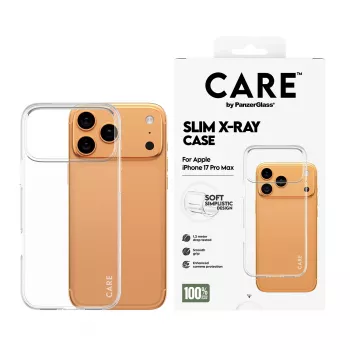 Apsauginis minkštas dėklas PanzerGlass CARE Fashionable Case permatomas X-Ray, skirtas iPhone 17 Pro Max