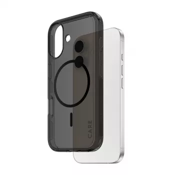 PanzerGlass CARE™ by ® Urban Explorer Dėklas Smokey su juodu MagSafe iPhone 17