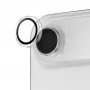 PanzerGlass Hoops apsauginis objektyvo stikliukas iPhone Air — grūdintas stiklas su silikoniniu rėmeliu, skaidrus, 1 vnt.