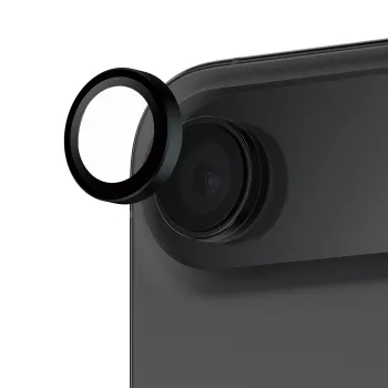 PanzerGlass Hoops kameros lęšio apsauga iPhone Air – grūdintas stiklas, juoda, atspari įbrėžimams ir smūgiams