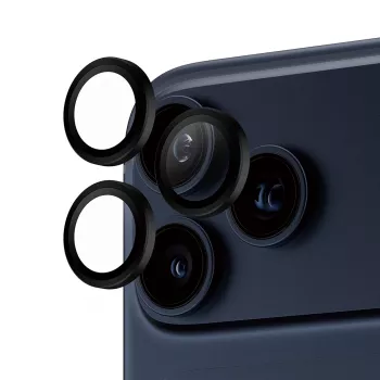 PanzerGlass ® Hoops® fotoaparato objektyvo apsauga Juoda iPhone 17 Pro | iPhone 17 Pro Max | iPhone 16 Pro | 16 Pro Max