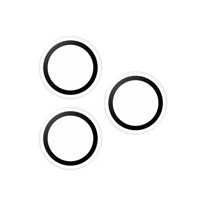 PanzerGlass Hoops permatomas kameros objektyvo apsauginis stiklas iPhone 17 Pro / 17 Pro Max / 16 Pro / 16 Pro Max, grūdintas stiklas, silikonas, 1 vnt.