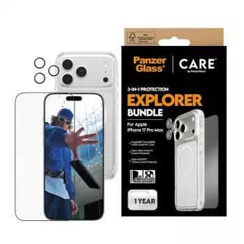 PanzerGlass ® | CARE by ® Flagship 3-in-1 Urban Explorer rinkinys iPhone 17 Pro Max