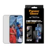 Apsauginis stiklas PanzerGlass 2-Way Privacy, skirtas iPhone 17 Pro Max – grūdintas stiklas, itin platus dengimas, FASTFIT