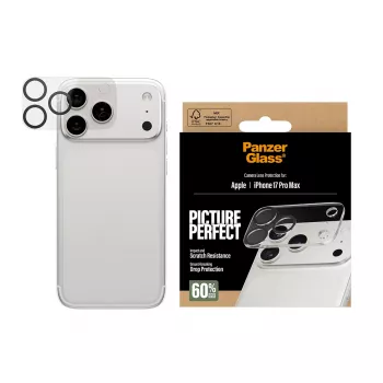 PanzerGlass PicturePerfect kameros lęšio apsauga iPhone 17 Pro Max, atspari įbrėžimams ir smūgiams