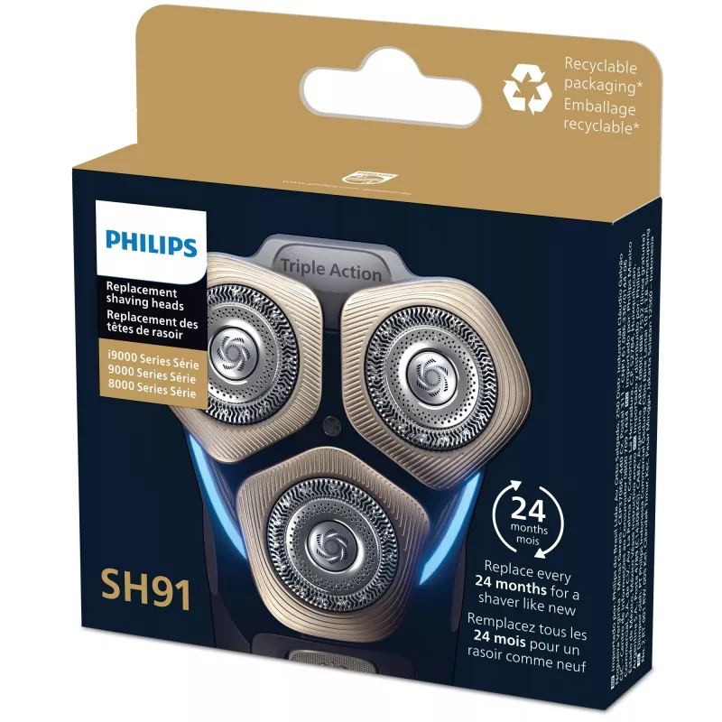 Philips SHAVER Series 9000 SH91 SH91/50 atsarginės skutimo galvutės