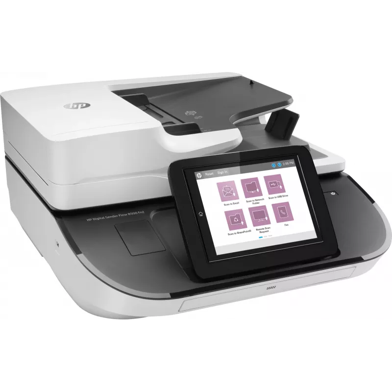 HP Flow 8500 fn2 plokščiasis ir ADF skaitytuvas 600 x 600 DPI