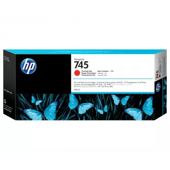 HP 745 300 ml rašalo kasetė Chromatic Red, skirta HP DesignJet
