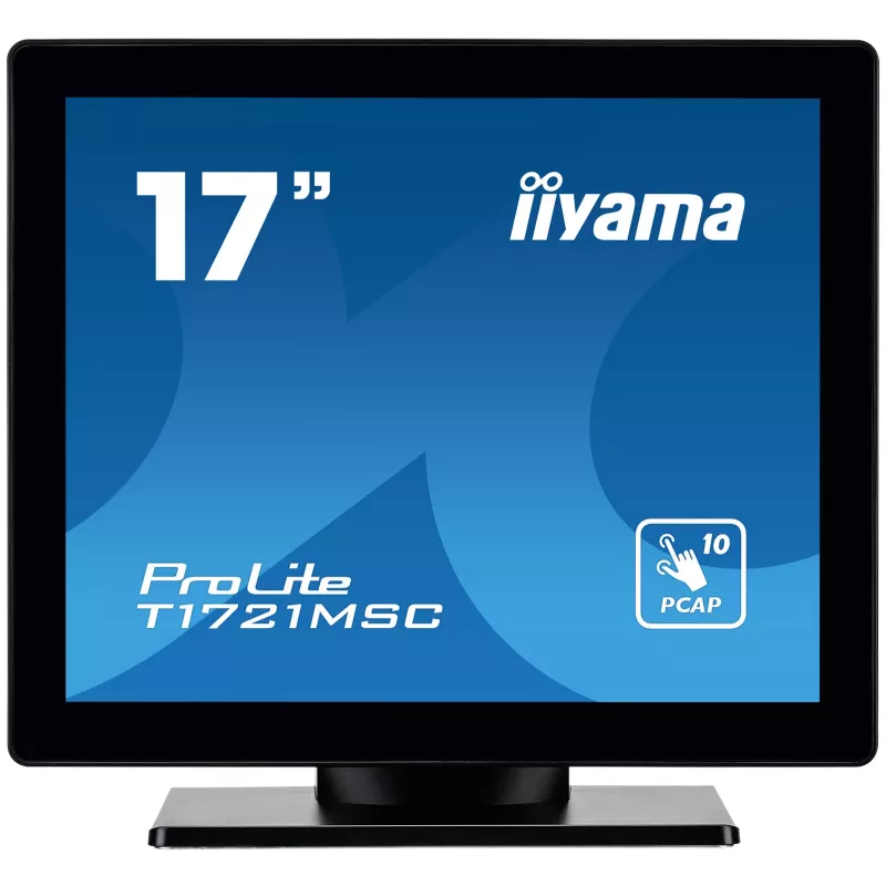 Monitorius iiyama ProLite T1721MSC-B2 43,2 cm (17 colių) 1280 x 1024 pikselių SXGA LED liečiamasis stalinis juodas