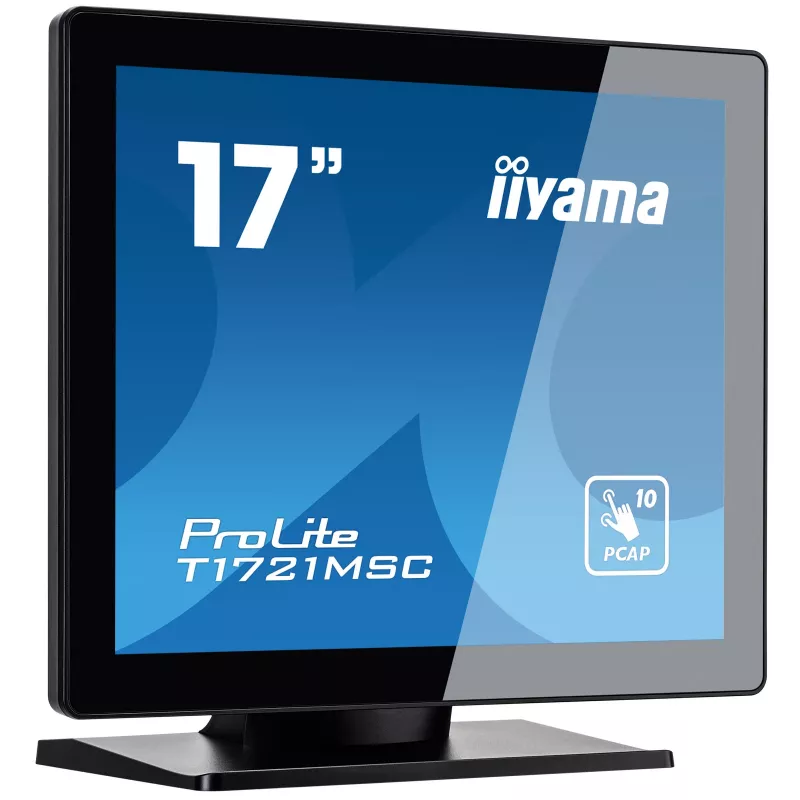 Monitorius iiyama ProLite T1721MSC-B2 43,2 cm (17 colių) 1280 x 1024 pikselių SXGA LED liečiamasis stalinis juodas