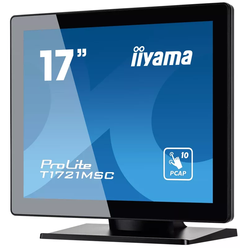Monitorius iiyama ProLite T1721MSC-B2 43,2 cm (17 colių) 1280 x 1024 pikselių SXGA LED liečiamasis stalinis juodas