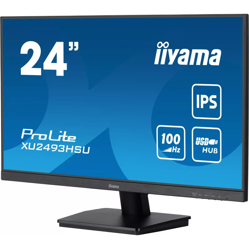 Monitorius iiyama ProLite XU2493HSU-B7 60,5 cm (23,8 colio) 1920 x 1080 pikselių Full HD LED juodas