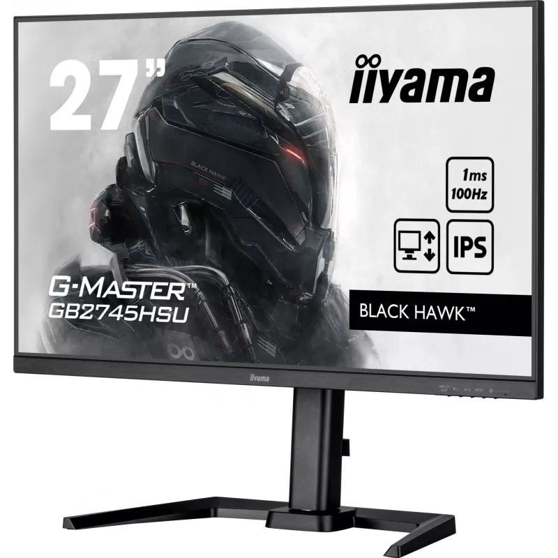 Monitorius iiyama G-MASTER GB2745HSU-B2 27 colių Full HD LED IPS 100Hz 1ms
