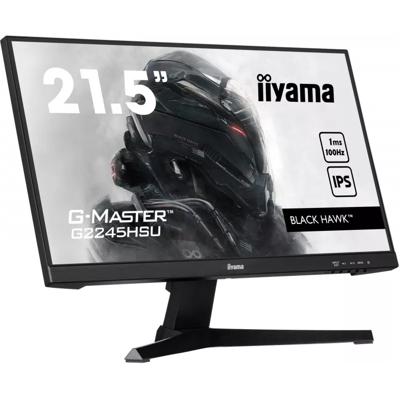 iiyama G-MASTER G2245HSU-B2 kompiuterio monitorius 54,6 cm (21,5 colio) 1920 x 1080 pikselių Full HD LED juodas
