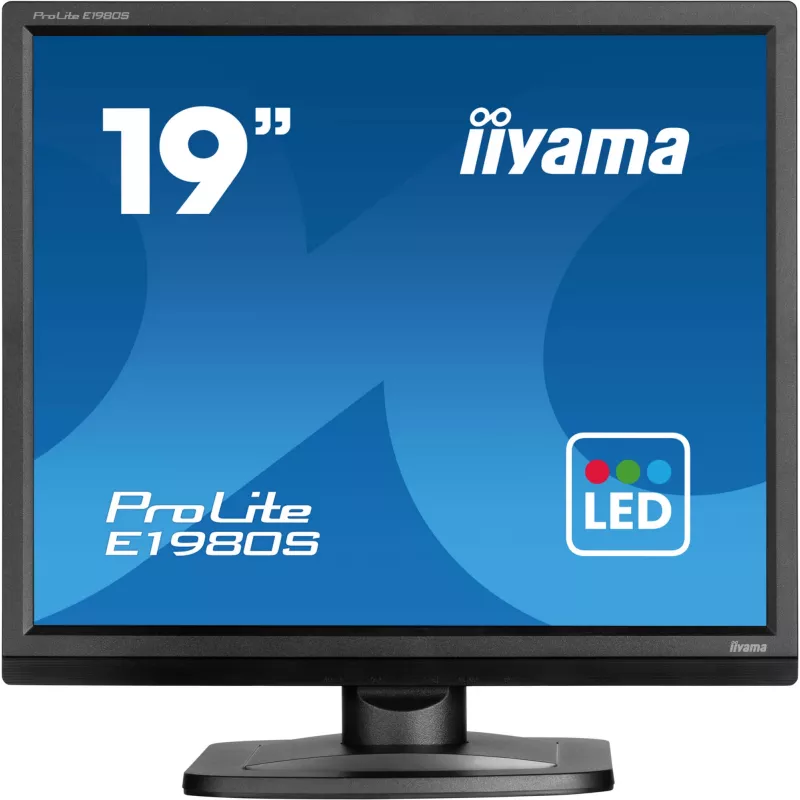 Monitorius iiyama ProLite E1980S-B1 48,3 cm (19 colių) 1280 x 1024 pikseliai VGA LED juodas