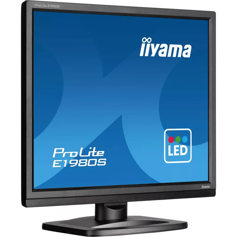 Monitorius iiyama ProLite E1980S-B1 48,3 cm (19 colių) 1280 x 1024 pikseliai VGA LED juodas