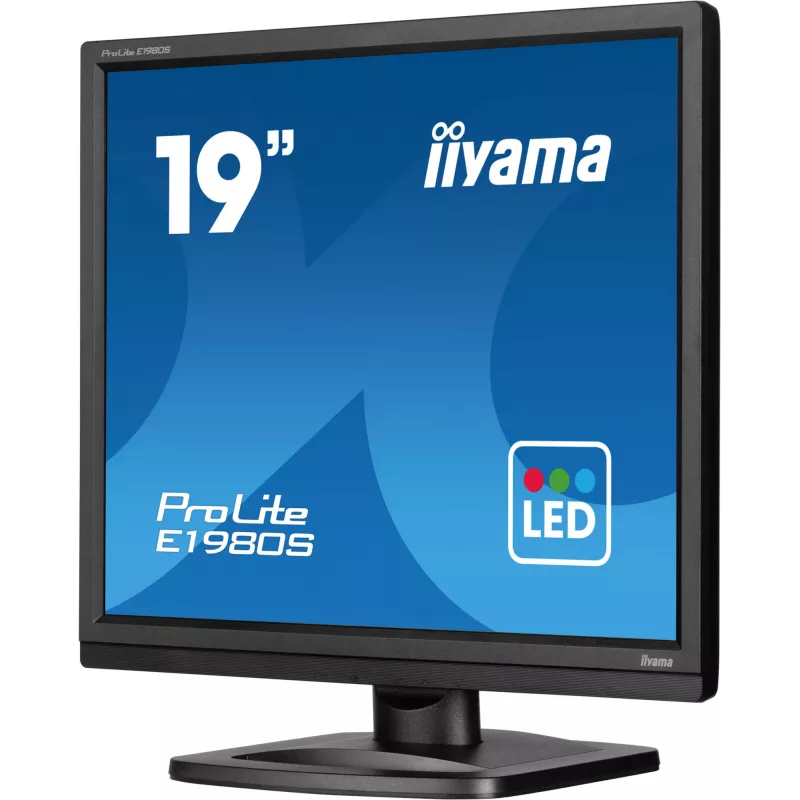 Monitorius iiyama ProLite E1980S-B1 48,3 cm (19 colių) 1280 x 1024 pikseliai VGA LED juodas