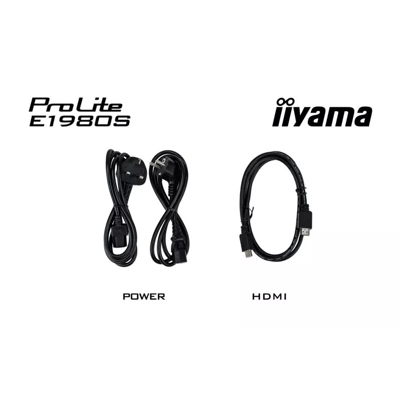 Monitorius iiyama ProLite E1980S-B1 48,3 cm (19 colių) 1280 x 1024 pikseliai VGA LED juodas