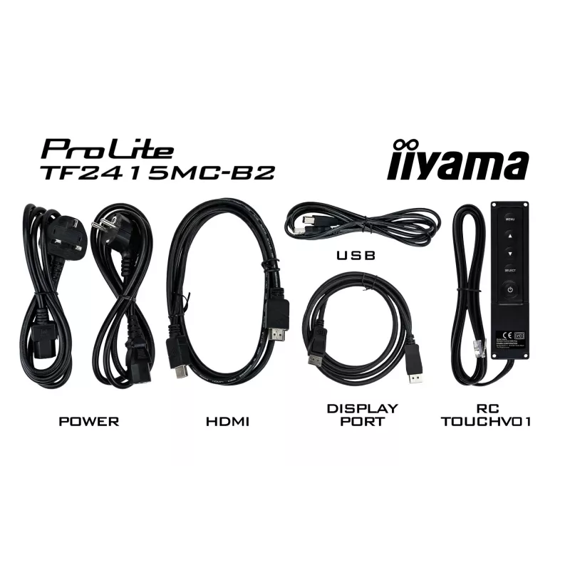 iiyama ProLite TF2215MC-B2 kompiuterio monitorius 54.6 cm (21.5 colio) 1920 x 1080 pikselių Full HD LED jutiklinis ekranas Multi-user juodas