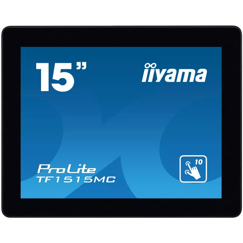 iiyama TF1515MC-B2 monitor kompiuterinis 38,1 cm (15 colių) 1024 x 768 pikselių XGA LED lietimui jautrus ekranas juodas