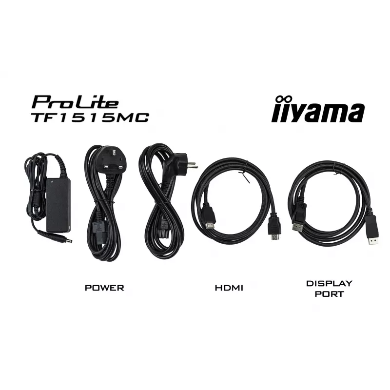 iiyama TF1515MC-B2 monitor kompiuterinis 38,1 cm (15 colių) 1024 x 768 pikselių XGA LED lietimui jautrus ekranas juodas
