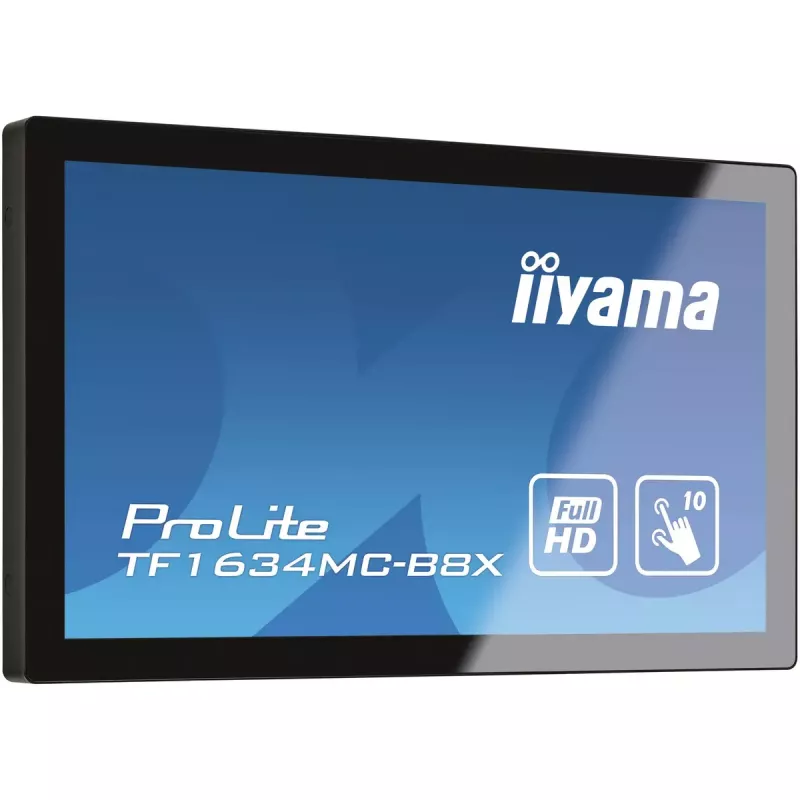 Monitorius iiyama ProLite TF1634MC-B8X 39,6 cm (15,6 colio) Full HD LED liečiamuoju ekranu, daugialypis vartotojas
