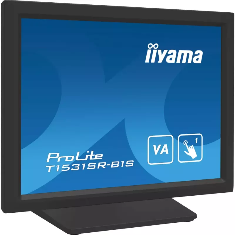 Monitorius su liečiamuoju ekranu iiyama ProLite T1531SR-B1S 15 colių (38,1 cm) 1024x768 XGA LCD juodas