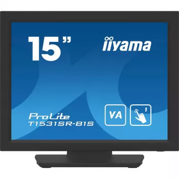 Monitorius su liečiamuoju ekranu iiyama ProLite T1531SR-B1S 15 colių (38,1 cm) 1024x768 XGA LCD juodas