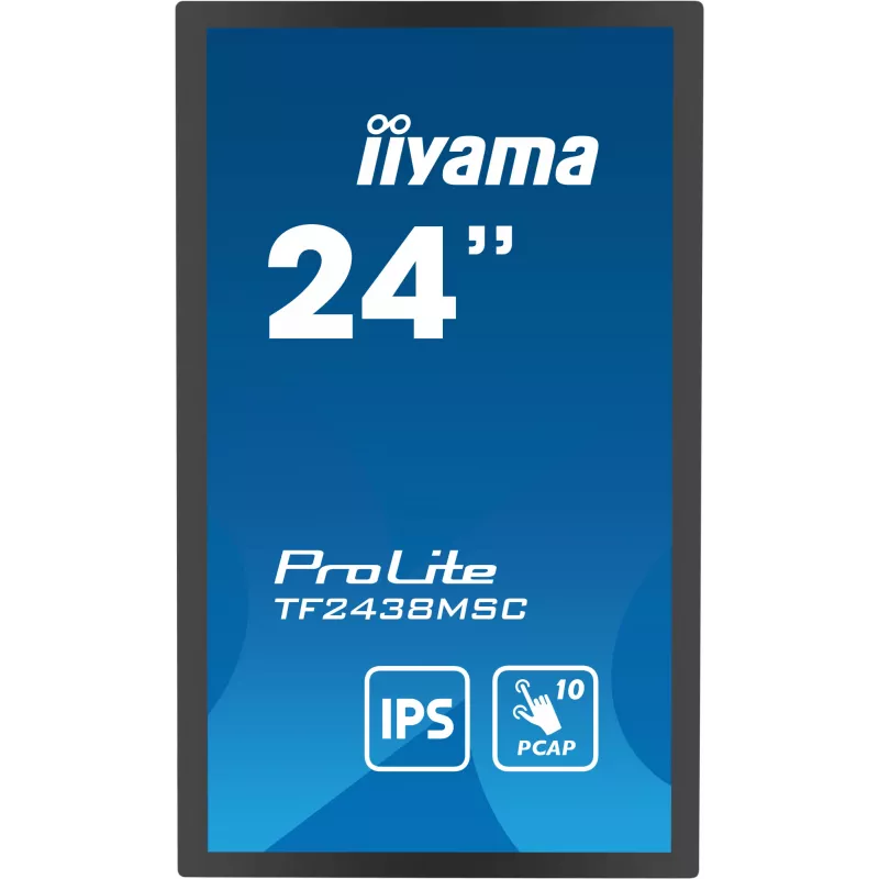 Monitorius iiyama TF2438MSC-B1 60,5 cm (23,8 col.) Full HD LED liečiamuoju ekranu juodas
