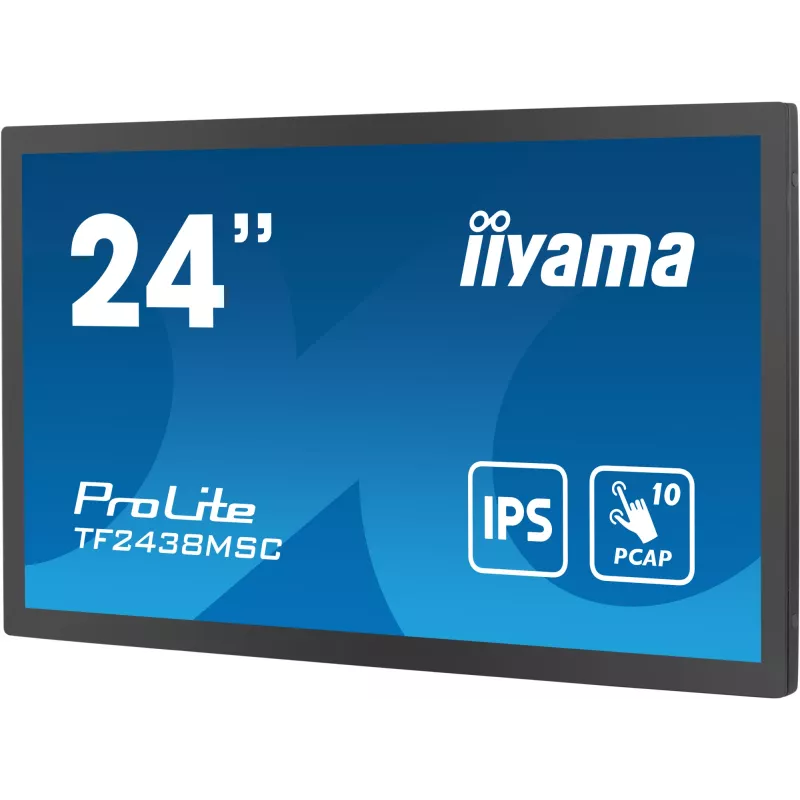 Monitorius iiyama TF2438MSC-B1 60,5 cm (23,8 col.) Full HD LED liečiamuoju ekranu juodas