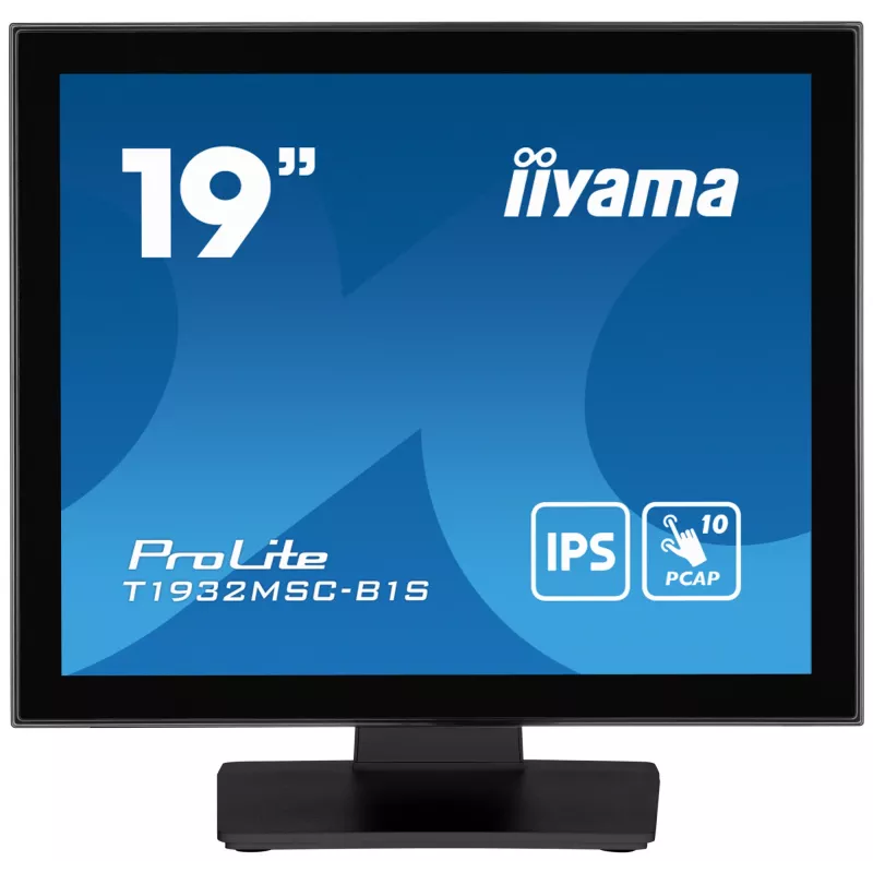 Monitorius iiyama ProLite T1932MSC-B1S 48,3 cm (19 colių) 1280x1024 Full HD LED liečiamas stalinis juodas