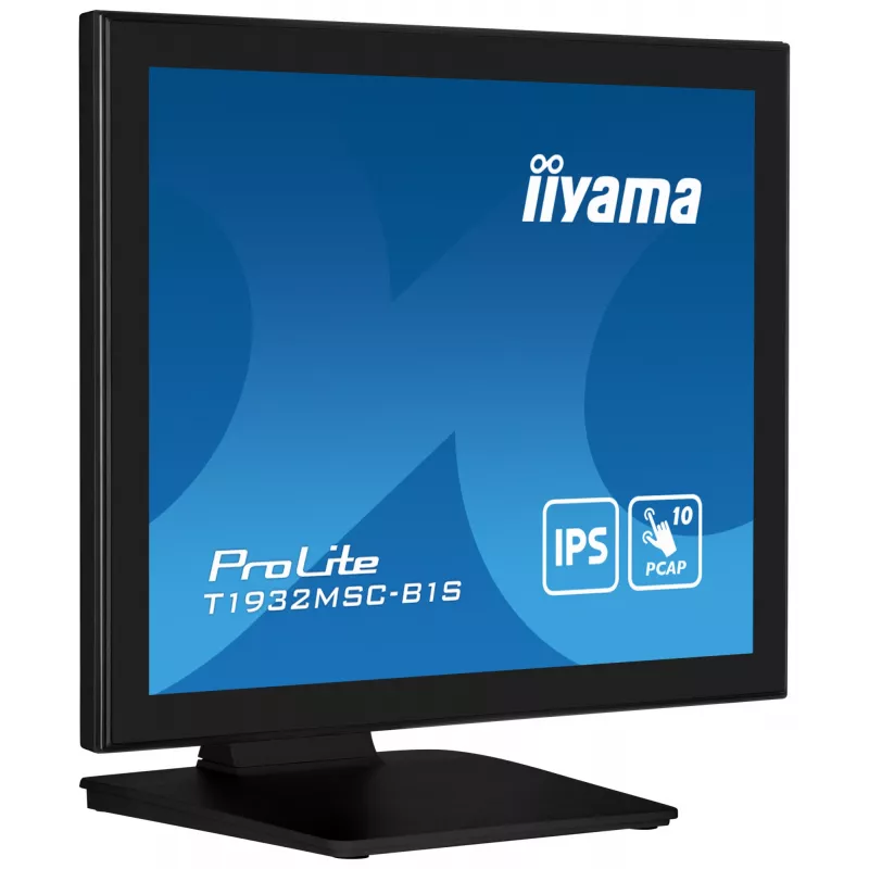 Monitorius iiyama ProLite T1932MSC-B1S 48,3 cm (19 colių) 1280x1024 Full HD LED liečiamas stalinis juodas