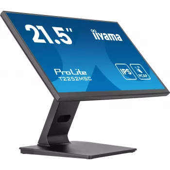 Monitorius iiyama ProLite T2252MSC-B2AG 54,6 cm (21,5 colio) 1920 x 1080 pikselių Full HD LCD jutiklinis ekranas juodas