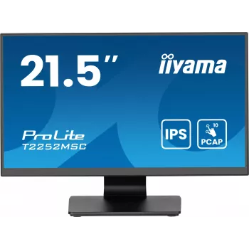 Monitorius iiyama ProLite T2252MSC-B2AG 54,6 cm (21,5 colio) 1920 x 1080 pikselių Full HD LCD jutiklinis ekranas juodas