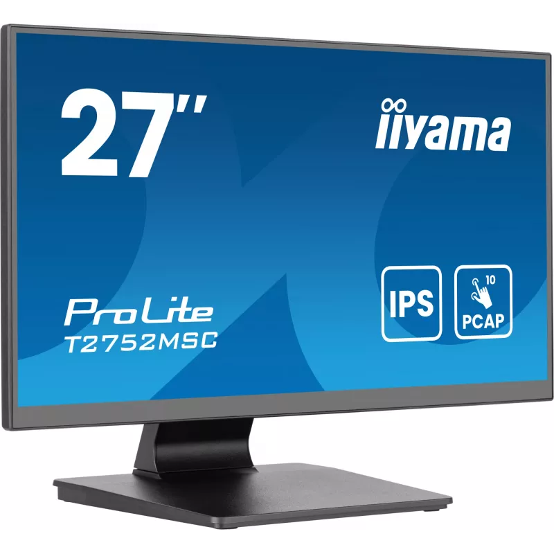 Monitorius iiyama ProLite T2752MSC-B1AG 68,6 cm (27 colių) 1920 x 1080 pikselių Full HD LED Touchscreen juodas