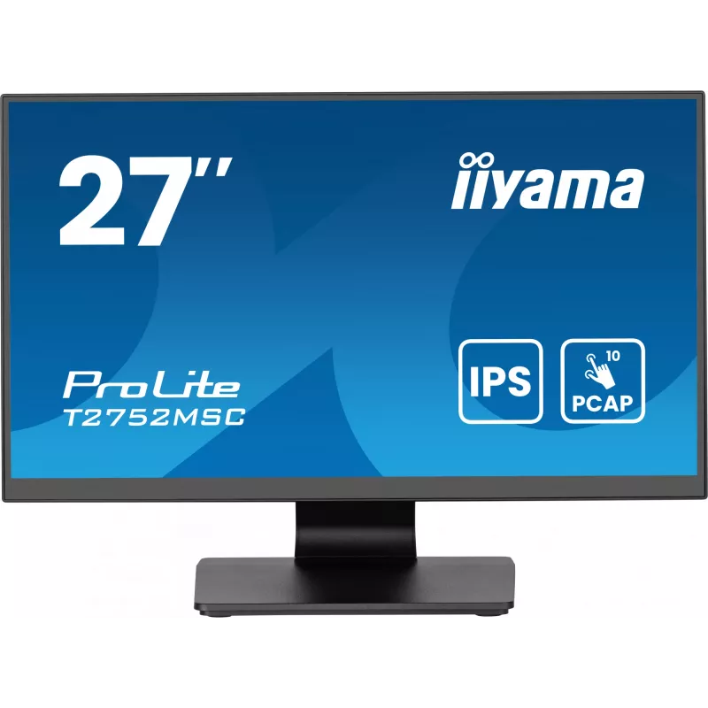 Monitorius iiyama ProLite T2752MSC-B1AG 68,6 cm (27 colių) 1920 x 1080 pikselių Full HD LED Touchscreen juodas
