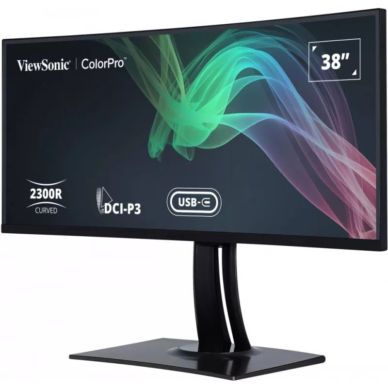 Monitorius ViewSonic VP3881a 96.5 cm (38 colių) 3840 x 1600 pikselių Quad HD+ LED juodas