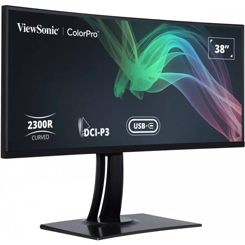Monitorius ViewSonic VP3881a 96.5 cm (38 colių) 3840 x 1600 pikselių Quad HD+ LED juodas